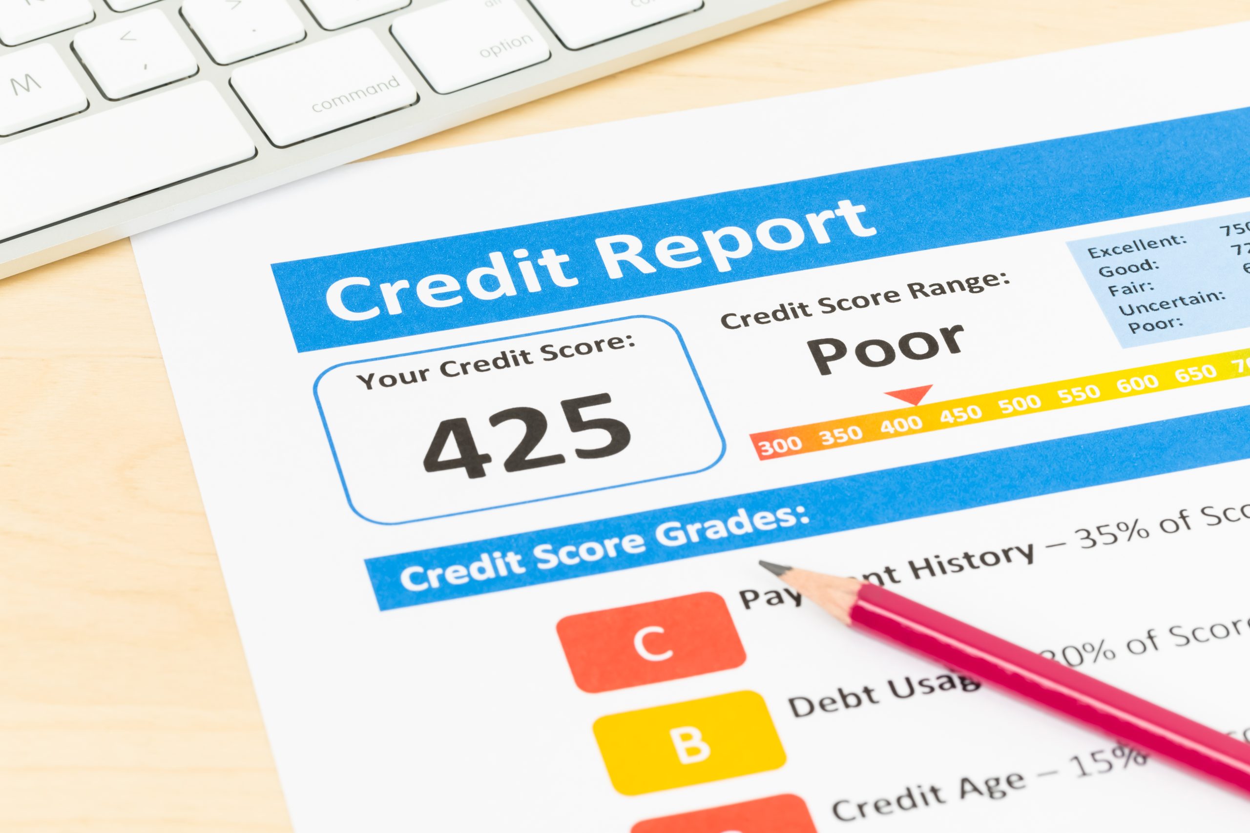 A bad credit report from a loan applicant signifying one can qualify for a personal loan despite poor credit